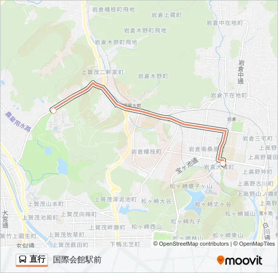 直行 Bus Line Map