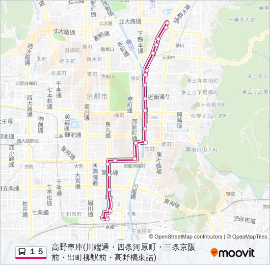 １５ Bus Line Map