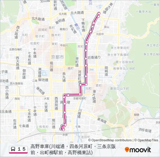 １５ バスの路線図