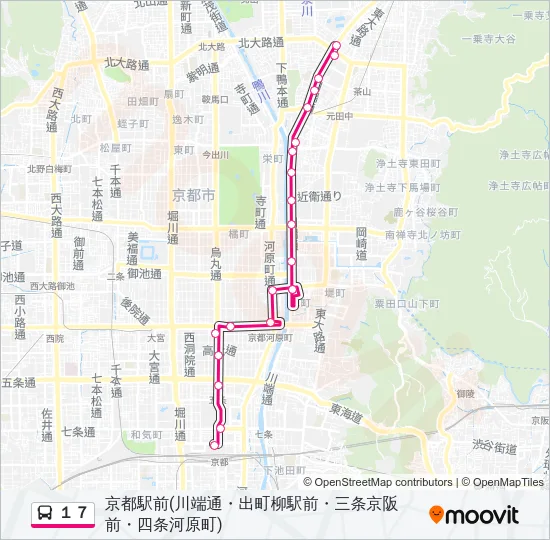 １７ Bus Line Map