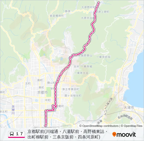 １７ Bus Line Map