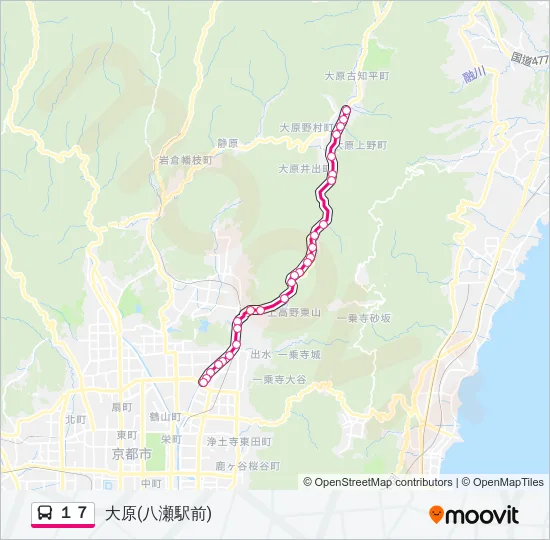 １７ バスの路線図