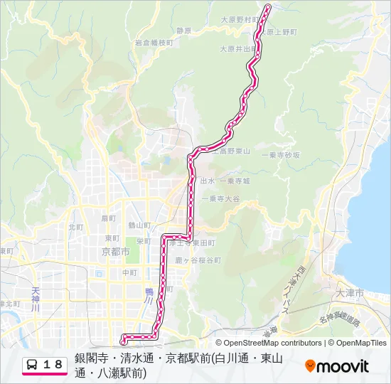１８ Bus Line Map