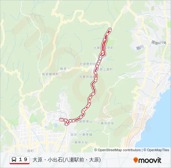 １９ Bus Line Map