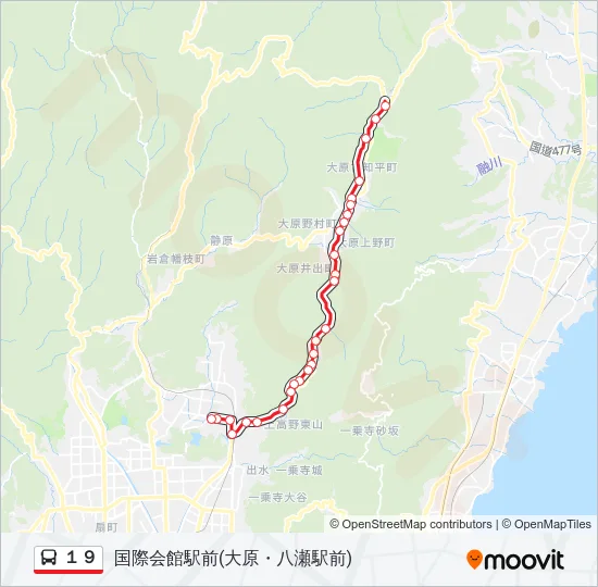 １９ Bus Line Map