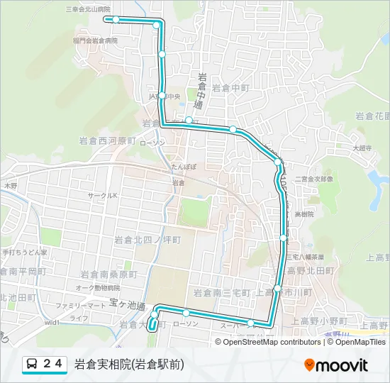 ２４ Bus Line Map