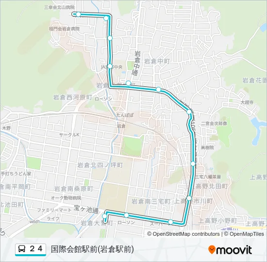２４ Bus Line Map