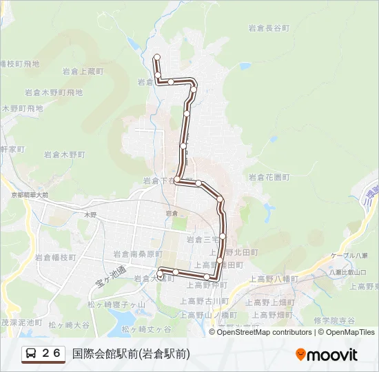 ２６ Bus Line Map