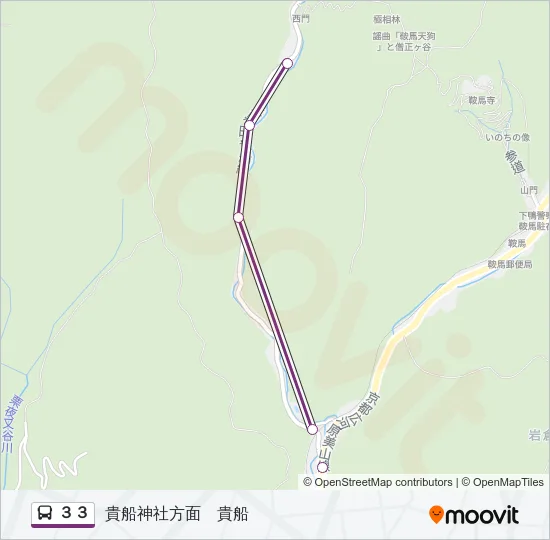 ３３ バスの路線図