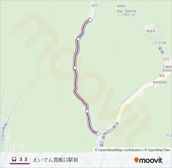 ３３ Bus Line Map