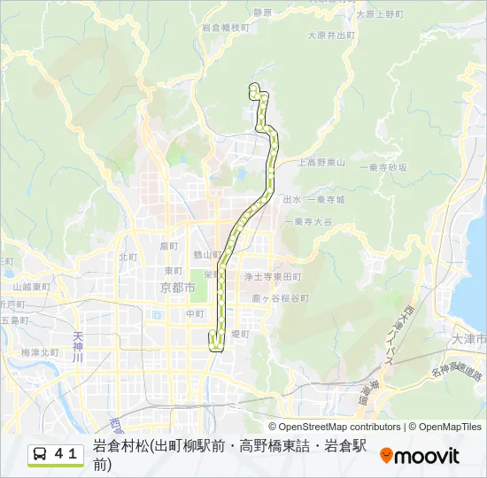 ４１ Bus Line Map