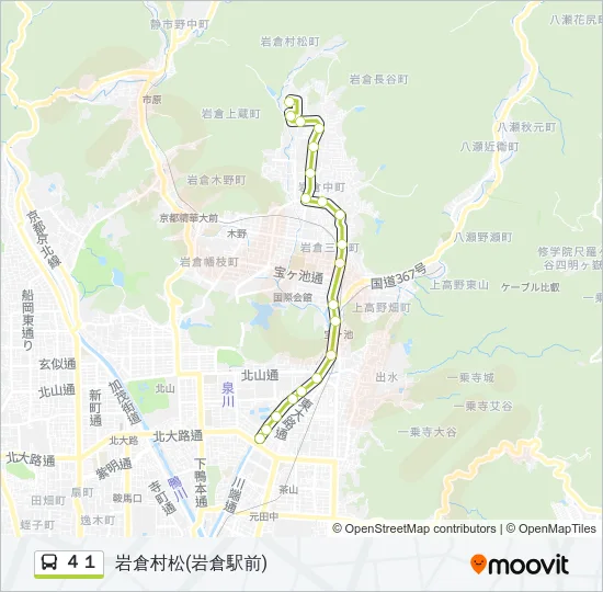 ４１ Bus Line Map