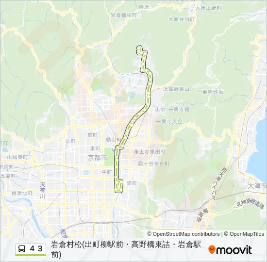 ４３ Bus Line Map