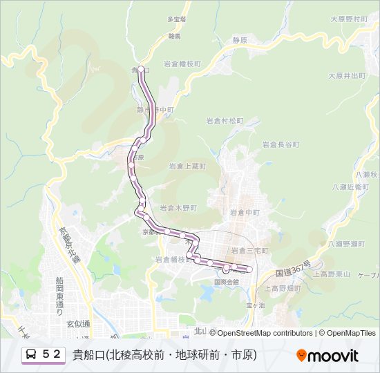 ５２ Bus Line Map