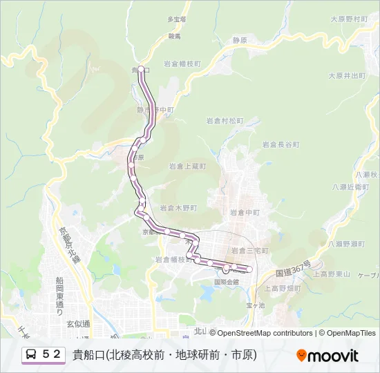 ５２ バスの路線図