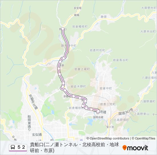 ５２ Bus Line Map