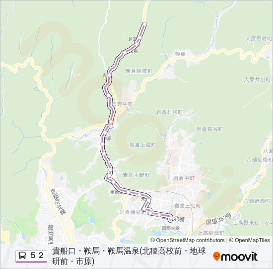 ５２ Bus Line Map