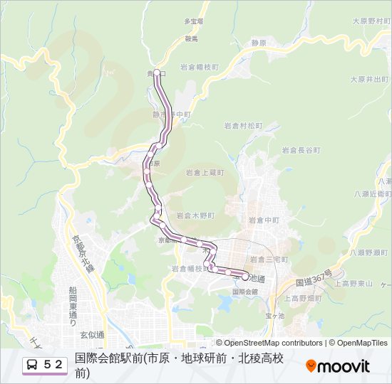 ５２ Bus Line Map