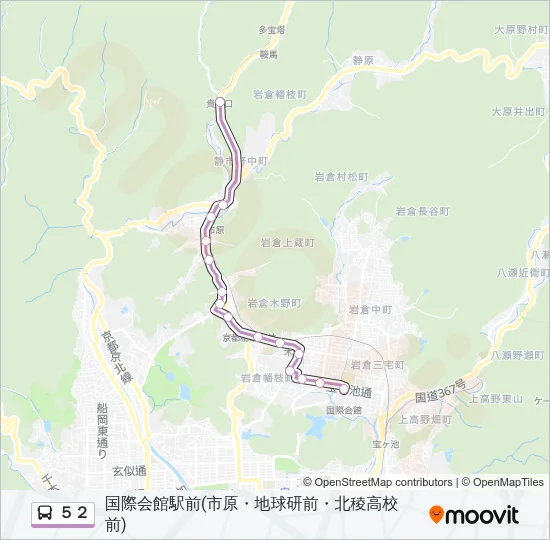５２ バスの路線図