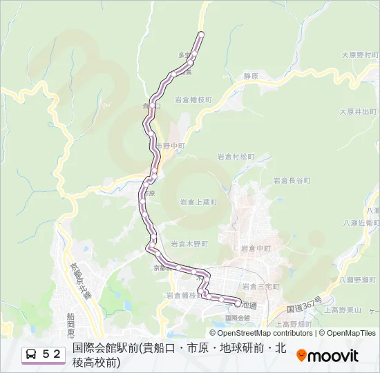 ５２ バスの路線図
