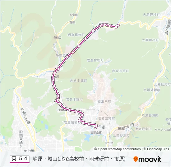 ５４ Bus Line Map