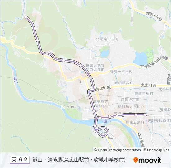 ６２ Bus Line Map
