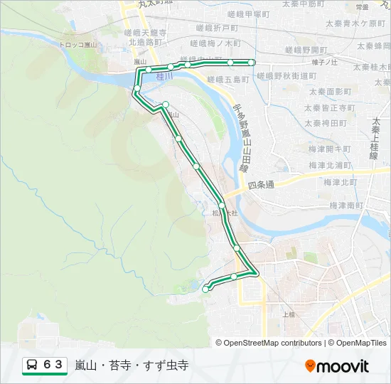６３ Bus Line Map