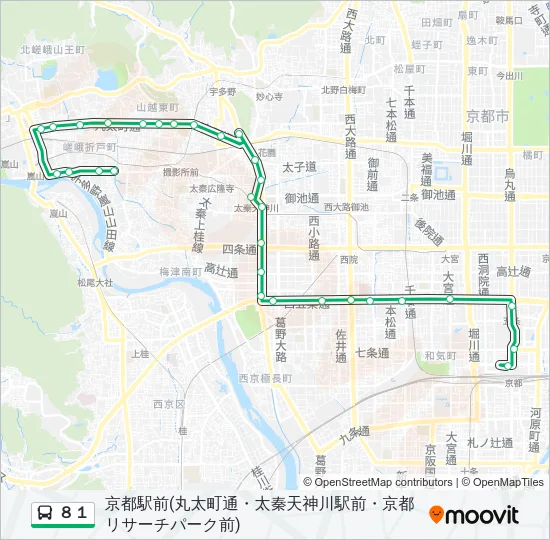 ８１ Bus Line Map