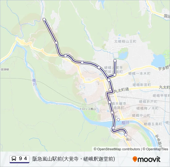 ９４ バスの路線図