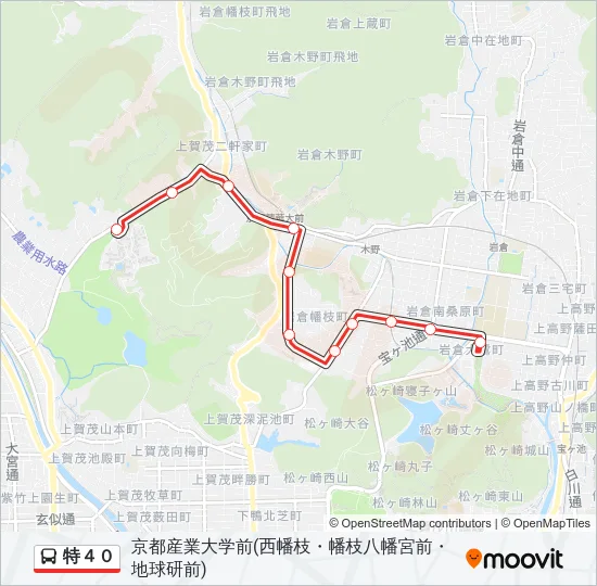 特４０ Bus Line Map