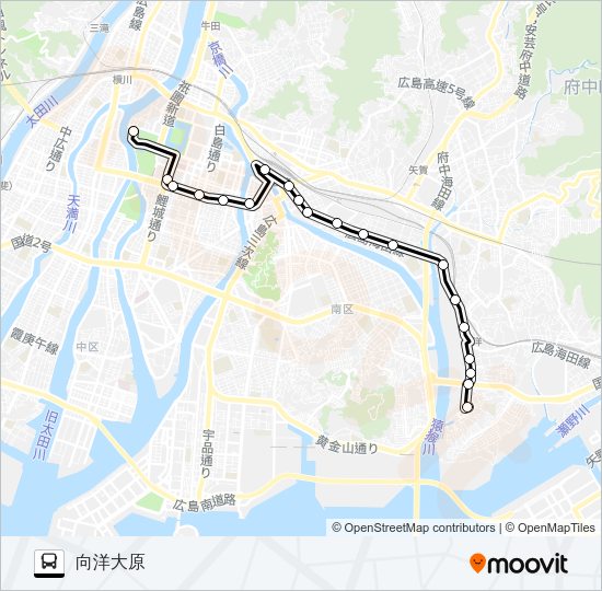 21 Bus Line Map