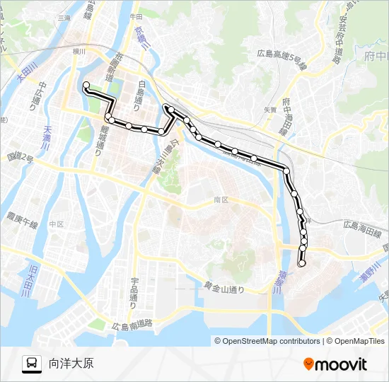 21 Bus Line Map