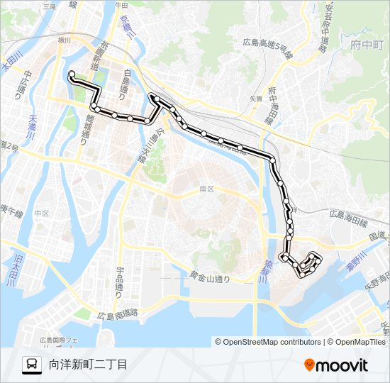 21 Bus Line Map