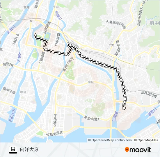 21 バスの路線図