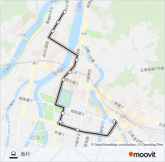 22 Bus Line Map