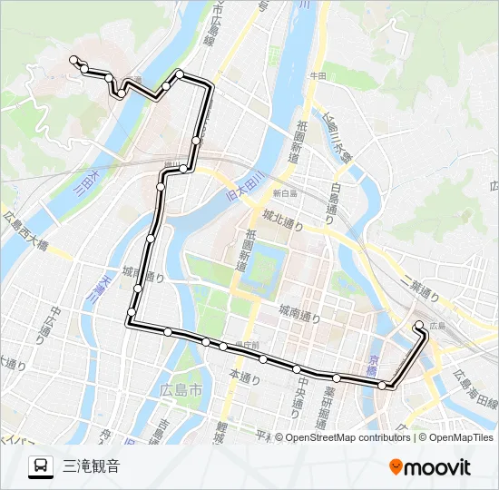 22 バスの路線図