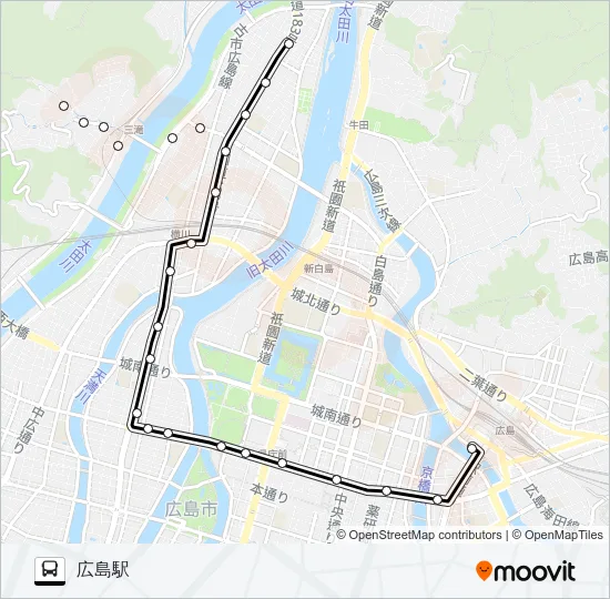 22 バスの路線図
