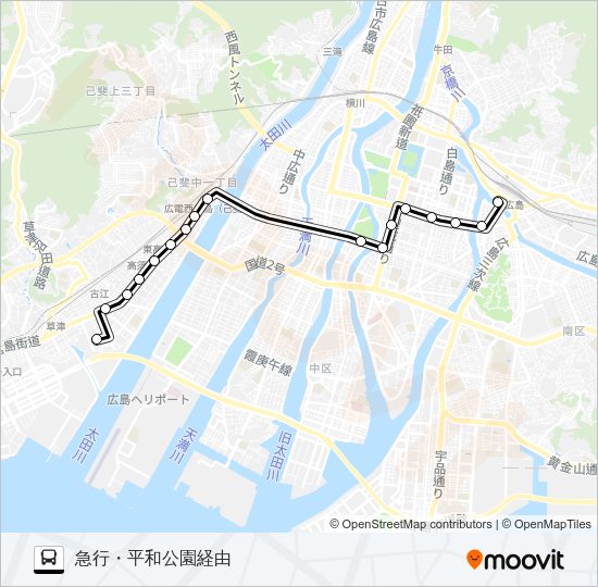 25 Bus Line Map