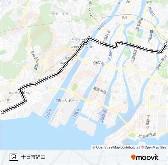 25 Bus Line Map