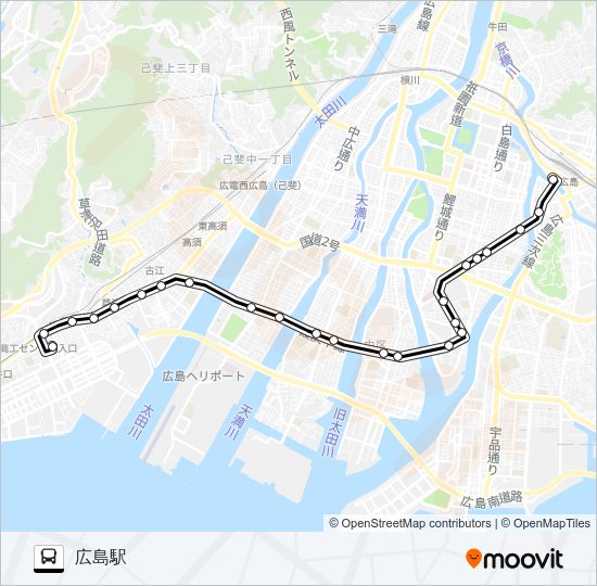 50 Bus Line Map