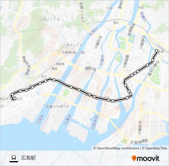 50 バスの路線図