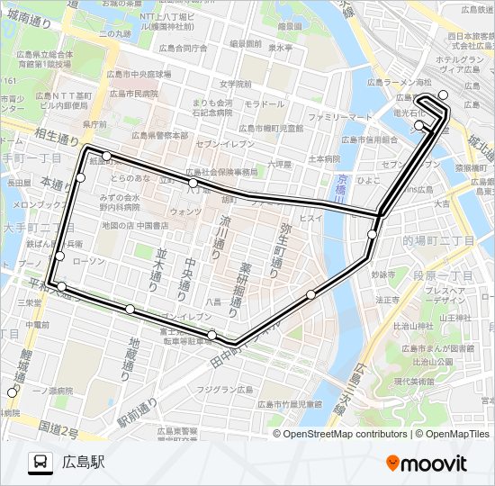 101 Bus Line Map