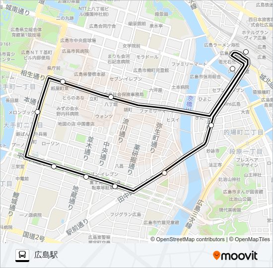 102 Bus Line Map