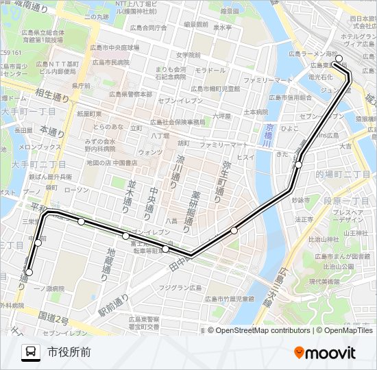103 Bus Line Map