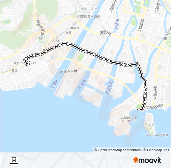 201 Bus Line Map