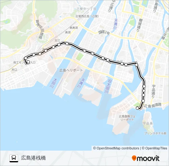 201 Bus Line Map