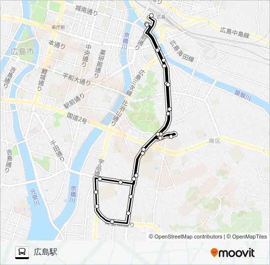 342 バスの路線図