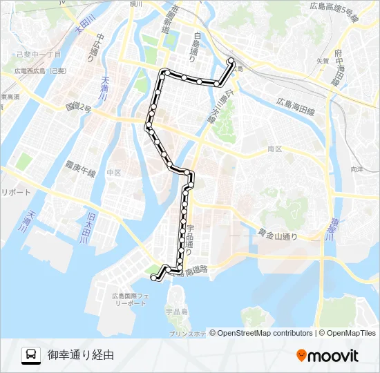 21-1 Bus Line Map