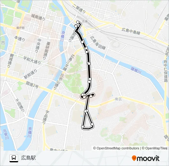 331・332 バスの路線図