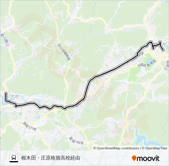 三城線 Bus Line Map
